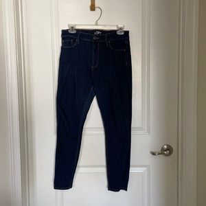 Loft High Rise Skinny Ankle Petite Jeans